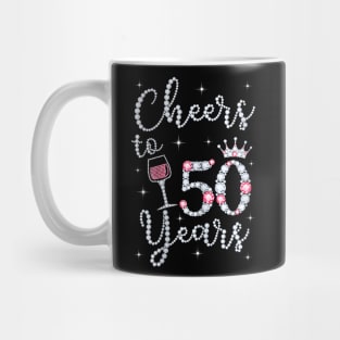 Queen Princess Cheers To 50 Years Old Happy Birthday To Me Mug